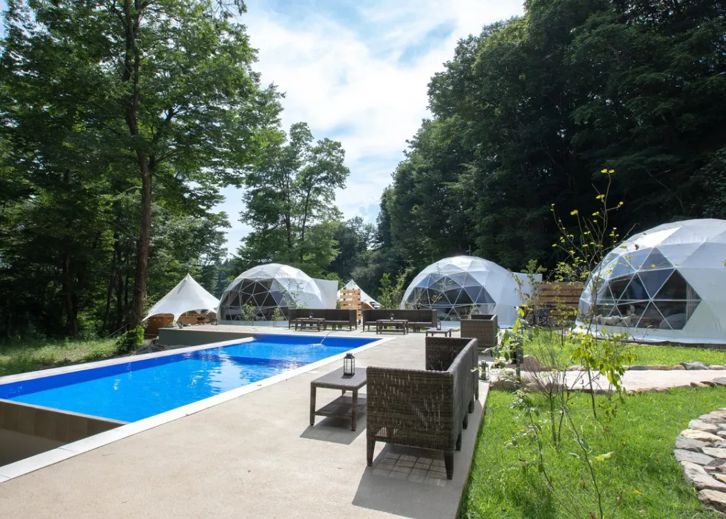 THE FIVE RIVERS FINE GLAMPING 施設俯瞰